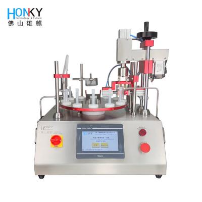 China Desktop Essential Oil Filling And Capping Machine With Servo Capping System For Drop Cap Bottle Filling for sale