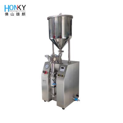 China Pneumatic 1800 BPH Vertical Filling Machine For Cosmetic Gel Syringe for sale