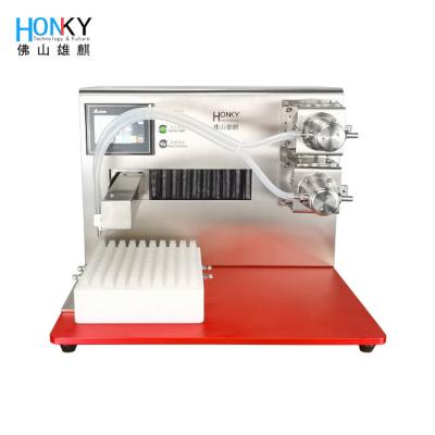 China Desktop Bio Reagent Liquid high speed Filling Machine With high precision ceramic Pump for rapid test kit for sale