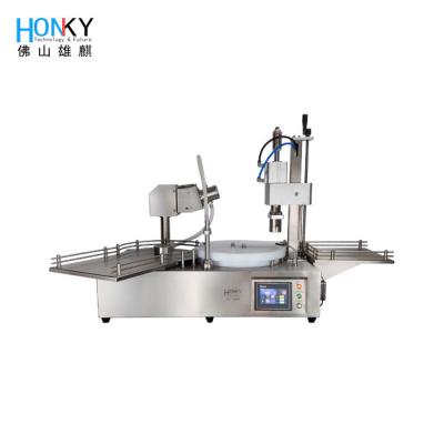 China Desktop 3ml Vial Liquid Filling And Capping Machine With High Precision Filling Pump For Pharma Liquid Filling for sale
