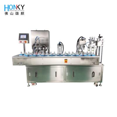 China Automatic Skin Whiten Cream Vial Filling Machine For Cosmetic Cream Filling Capping for sale
