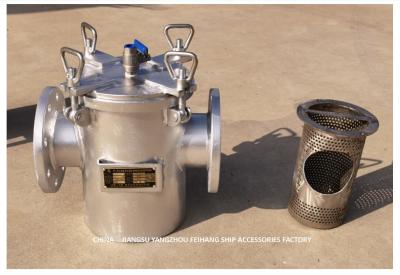 中国 粗い浄水器の海の浄水器AS100 CB/T497-2012ボディ炭素鋼のHot-Dip電流を通されたろ過材Stainles 販売のため