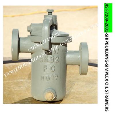 China Single Oil Strainers For Oil Separator Outlet Model FH-40A S-Type JIS F7209 for sale