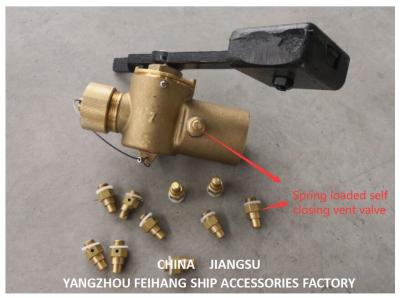 中国 Vent Self Closing Valves for Sounding Pipe DN6, Spring loaded self closing vent valve Valve Body Material Bronze/brass 販売のため