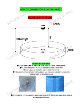 China Air Vent Float Disc (Floaters) Technical Parameter & Air Vent Head Floater Technical Parameter for sale