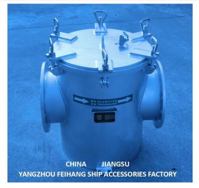 China Modelo AS250 CB/T497 Filtro galvanizado de agua de mar de acero carbono para la entrada principal de la bomba de agua de mar en venta