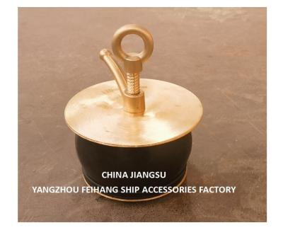 China Ship Deck Scupper Plug, Gutter Plug Nc No.50-100a Cover Plate Made Of Copper, Body-Rubber for sale
