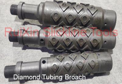 China Remove Scale Diamond Tubing Broach Gauge Cutter Slickline for sale