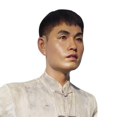 China Hyper Realistic Life Size Wax Sculptures Fiberglass Museum Wax Figures 10 Years for sale