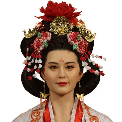 中国 古代美の実物大の蝋人形シリコーンの彫刻 販売のため