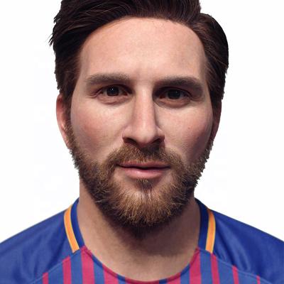 China Custom Soccer Player Lionel Messi Wax Figure Silicone Statue For Display for sale