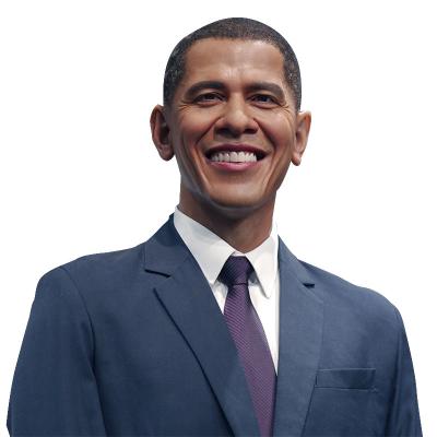 China Barack Obama President Wax Figures International Influential LifeSize Silicone for sale