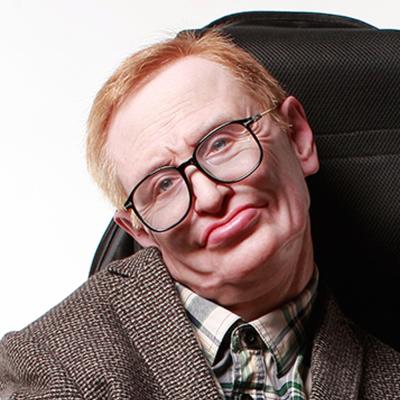 China ODM Celebrity Wax Figures Historical Physicist Stephen Hawking Figure 47 Inches for sale