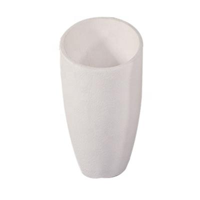 China Decor Large Outdoor Garden FRP Flower Pots Cone Shape for sale