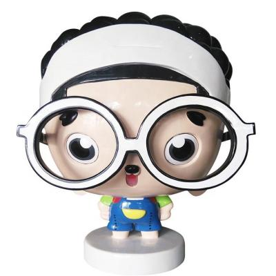China Creative FRP Sculpture Cartoon Cute Mascot Life Size Resin Statues for sale