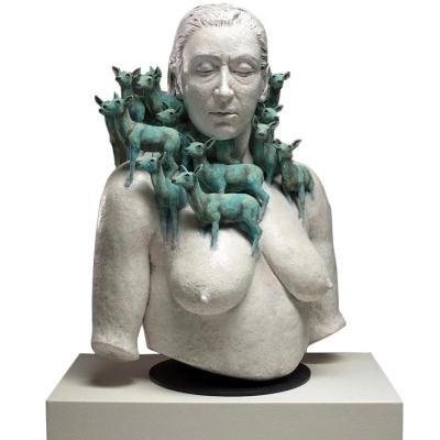 Chine Main humaine abstraite de sculpture en chiffre de FRP découpant les statues réalistes de jardin de résine à vendre