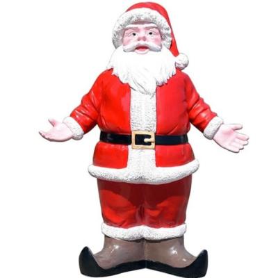 China Realistic Santa Claus Life Size Figures Statue For Christmas for sale