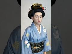 Factory Customize Life Size Geisha Wax Figure For Museum Art Exhibition