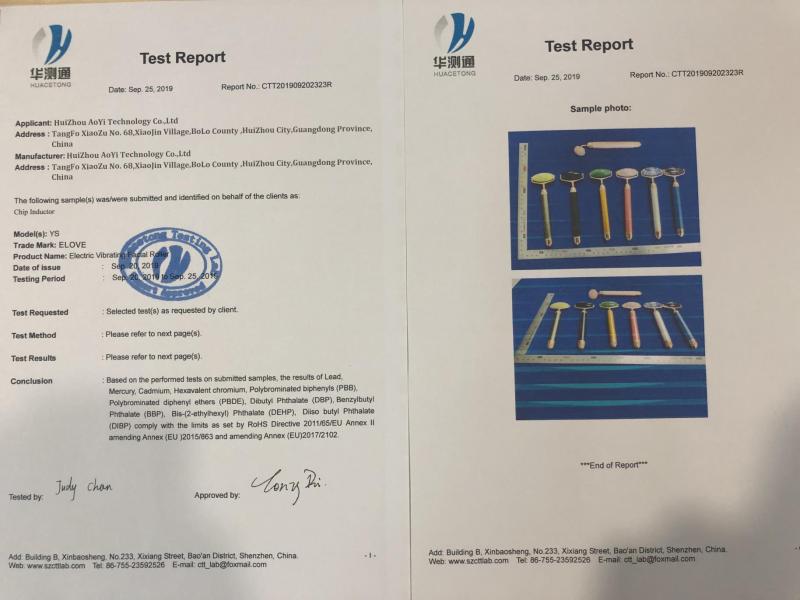 Test Report - Huizhou AoYi Gemstone Technology LTD