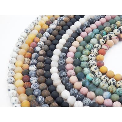 China Matte Semi Precious Beads for sale