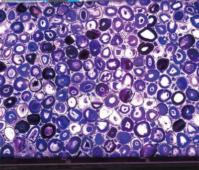 China Interior Background Decoration Backlit 10mm Purple Agate Slab for sale