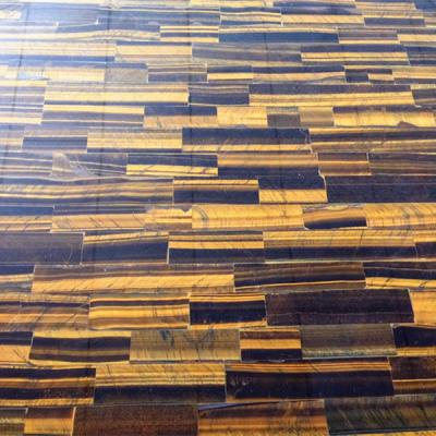 China Natural Gemstone 30mm Yellow Gold Tiger Eye Slab For Wall Decoration for sale