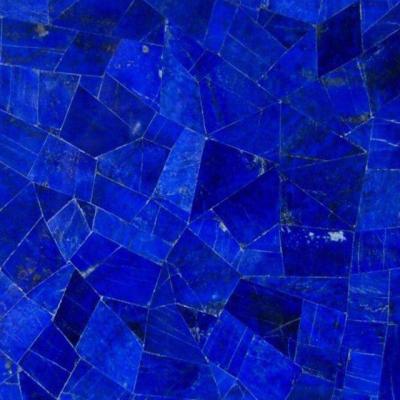 China Natural Luxury Gem Stone 15mm Dark Blue Lapis Lazuli Slab for sale