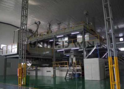 China cadena de producción de 1600-3200m m SMS Spunbond equipo de la máquina de la tela no tejida en venta