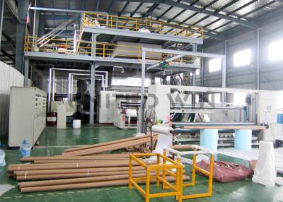 China 10-100gsm Cloth Single M Bfe95 PP Meltblown Non Woven Fabric Machine Flat Masque Servo for sale