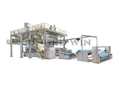 China Nonwoven Fabric Roll Making Machine Polypropylene Spunbond Manufacturing Process for sale