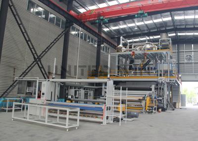 China 2400mm Flexible PET Melt Blown Non Woven Fabric Making Machine Manufacturer for sale