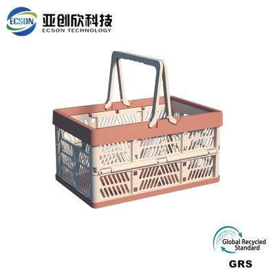 China Etched Custom Plastic Injection Moulding 500K Shots Plastic Hand Basket for sale