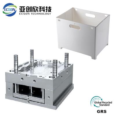 China ODM plástico de inyección de moldes herramienta caja de almacenamiento de plástico blanco en venta