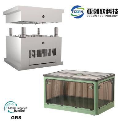 China OEM Injection Mold Assembly Transparent Square Storage Cabinet for sale