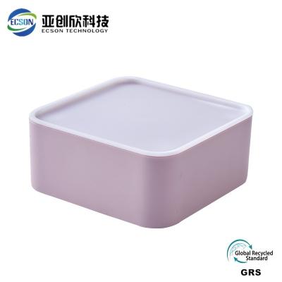 China Caja de almacenamiento de plástico cuadrada de proceso personalizado Certificado ISO en venta
