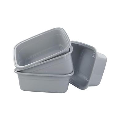 China Precision Injection Molded Plastic Parts with Square rounded plastic basin for sale