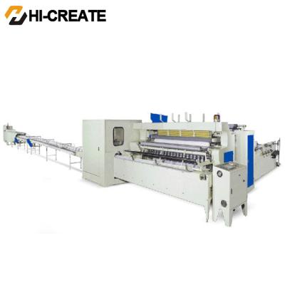 China Kitchen Towel Paper Roll Tissue Converting Rewinder Machine for sale