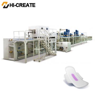 China Full Servo 140m/Min Fully Automatic Sanitary Napkin Machine for sale
