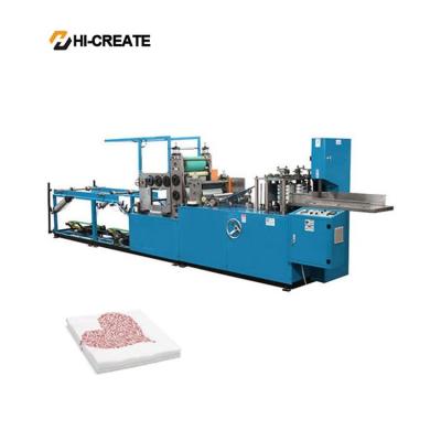 China Small Automatic Napkin Paper Making Machine Paper Napkin Machine Price With Packing for sale