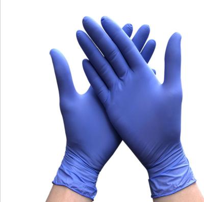 中国 非医学AQL1.5使い捨て可能なニトリルの手袋の化学抵抗 販売のため
