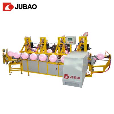 China 1500pcs/Hr 6pcs Heads 150x200mm Balloon Screen Printing Machine for sale