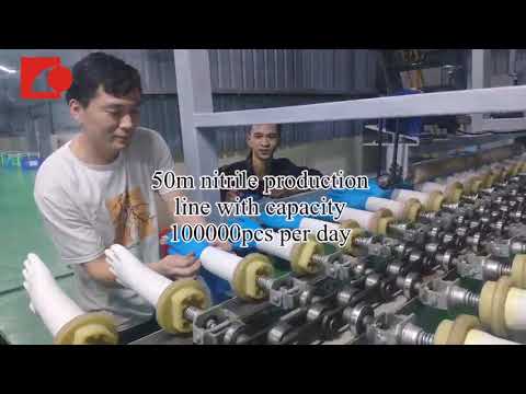 nitrile surgical gloves dipping making machine