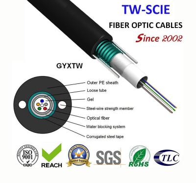 China Central Loose Tube GYXTW Fiber Optic Cable for sale