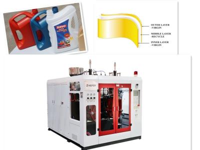 China 1L Lubricating Oil Bottle PETG Blow Molding Equipment MP55D for sale