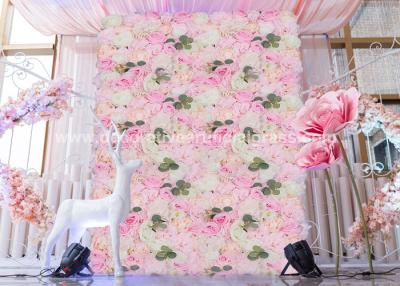 China 40x60cm Artificial Plastic Flower Flower Panels For Party Backdrop for sale