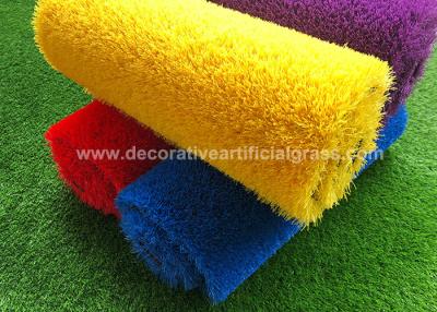 China 35mm Colorful Artificial Grass Lawn 5 / 8