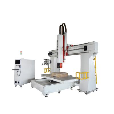 China Acrylic PVC Wood Engraving Cutting Hot Sale ELE 1224 3D CNC 5 Axis CNC Wood Carving Machine For Sale for sale