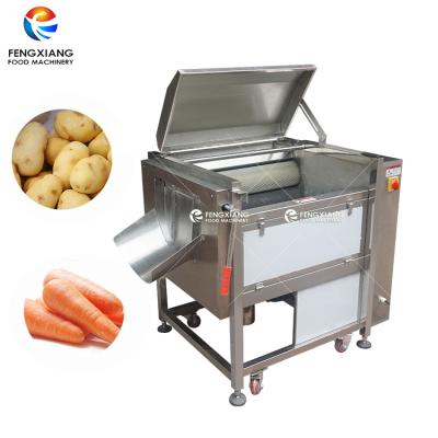 China Roller Brush Automatic Food Peeling Machine Cassava Carrot Taro Peeling And Washing machine for sale