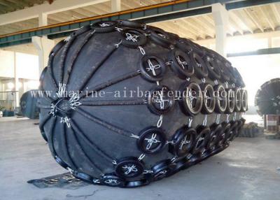 China Black Gas Filled  Pneuamtic Rubber Fenders For Ship Berthing Protection for sale