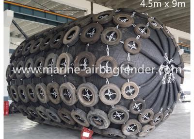 China 4.5m*9.0m 50kPa Pneumatic Marine Fender Anti - Collision Commercial Boat Fenders for sale